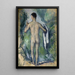 Badescene stående set fra ryggen - Paul Cézanne — visning af kunstværket