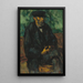 Le jardinier Vallier - Paul Cézanne — indrammet kunstværk på væggen