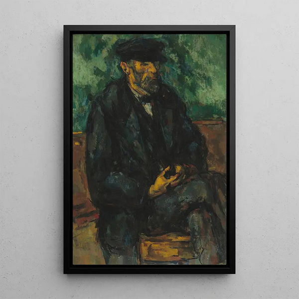 Le jardinier Vallier - Paul Cézanne — indrammet kunstværk på væggen