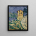 La maison aux murs fissurés - Paul Cézanne — indrammet kunstværk på væggen