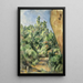 Le rocher rouge - Paul Cézanne — indrammet kunstværk på væggen