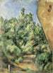 Le rocher rouge - Paul Cézanne — visning af kunstværket