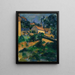 Route du Tournant i Montgeroult - Paul Cézanne — indrammet kunstværk på væggen
