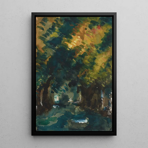 Une allé - Paul Cézanne — indrammet kunstværk på væggen