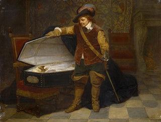 Cromwell og Charles I - Paul Delaroche — visning af kunstværket