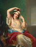 En skønhed af et harem ved hendes toilette - Paul Emil Jacobs — visning af kunstværket