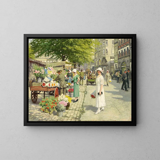 Paul Fischer - Damer Der Kber Blomster P Amagertorv.webp