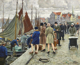 Paul Fischer - Elegante damer med klokkehatte kber fisk.webp