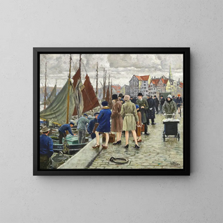 Paul Fischer - Elegante damer med klokkehatte kber fisk.webp