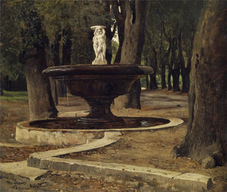 Paul Flickel - Brunnen im Park der Villa Borghese in Rom.webp