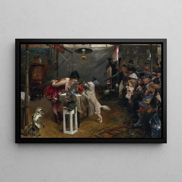 Tours de foire - Paul Friedrich Meyerheim — indrammet kunstværk på væggen