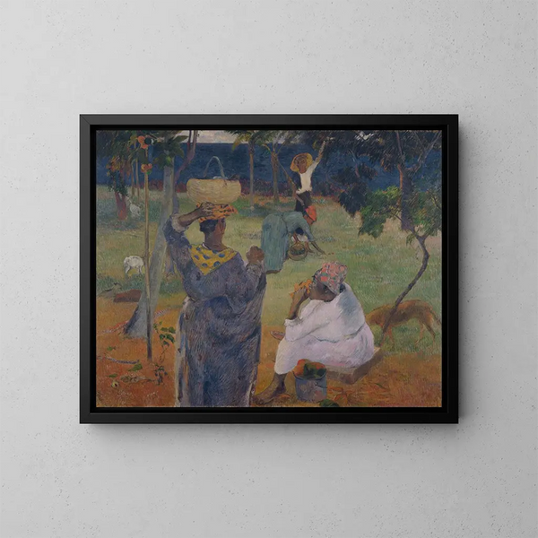 Blandt manguerne i Martinique - Paul Gauguin — indrammet kunstværk på væggen
