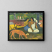 Glæde d'Arearea - Paul Gauguin — indrammet kunstværk på væggen