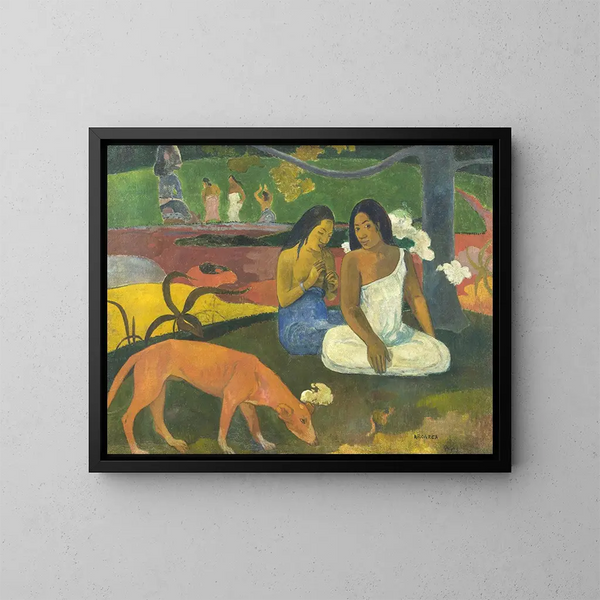 Glæde d'Arearea - Paul Gauguin — indrammet kunstværk på væggen