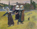 Filles bretonnes dansant à Pont-Aven - Paul Gauguin — visning af kunstværket