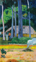 Cabane sous les arbres - Paul Gauguin — visning af kunstværket