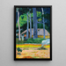 Cabane sous les arbres - Paul Gauguin — indrammet kunstværk på væggen