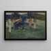 Komposition med figurer og en hest - Paul Gauguin — indrammet kunstværk på væggen