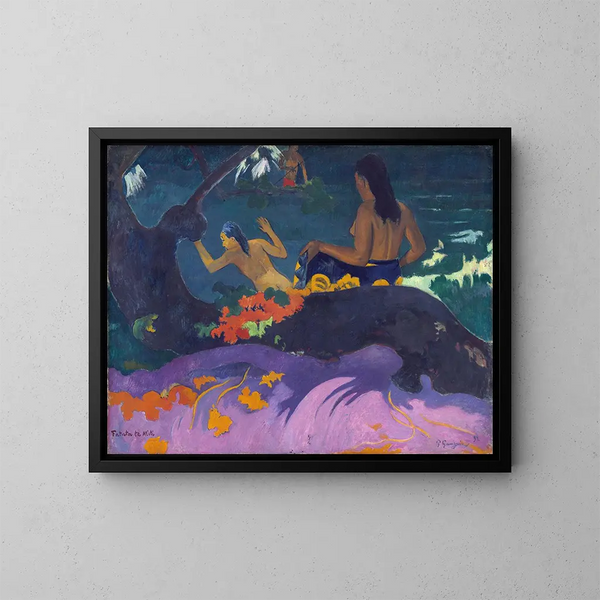 Fatata te Miti - Paul Gauguin — indrammet kunstværk på væggen