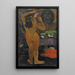 Hina Tefatou La Måne og Jorden - Paul Gauguin — indrammet kunstværk på væggen