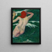In the Waves I Vågene - Paul Gauguin — indrammet kunstværk på væggen