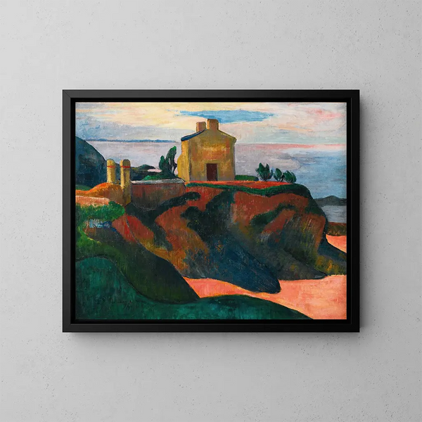 La Maison du Pandu - Paul Gauguin — indrammet kunstværk på væggen