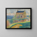 La Maison du pendu - Paul Gauguin — indrammet kunstværk på væggen