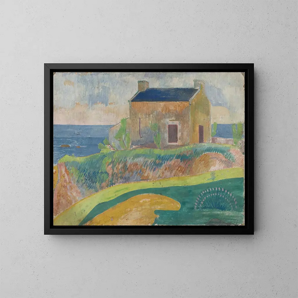 La Maison du pendu - Paul Gauguin — indrammet kunstværk på væggen