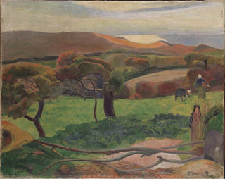 Landskab af Bretagne - Paul Gauguin — visning af kunstværket