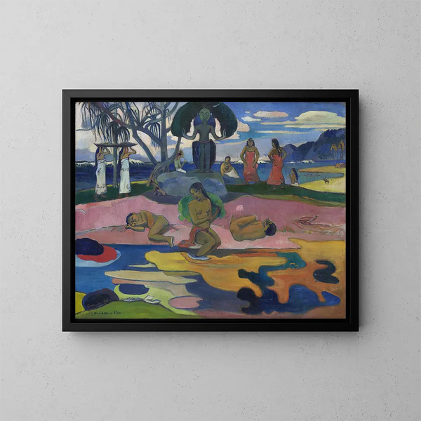 Le jour des dieux - Paul Gauguin — indrammet kunstværk på væggen