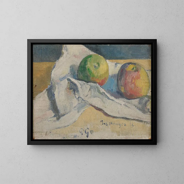 naturtro frugt - Paul Gauguin — indrammet kunstværk på væggen