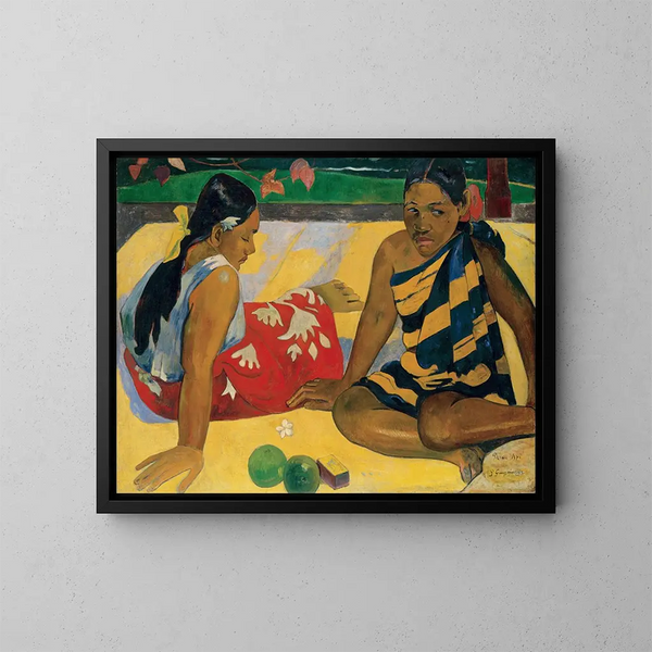 Parau Api Hvad er nyt - Paul Gauguin — indrammet kunstværk på væggen