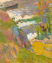 Fisker og badende på Aven - Paul Gauguin — visning af kunstværket