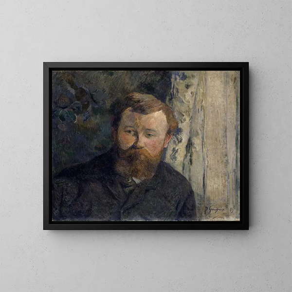 Portrait af maleren Achille GranchiTaylor - Paul Gauguin — indrammet kunstværk på væggen