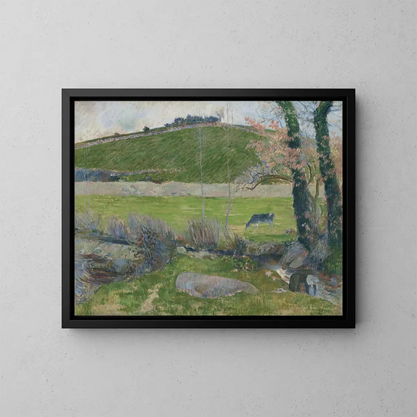 Aven-floden opstrøms Pont-Aven - Paul Gauguin — indrammet kunstværk på væggen