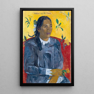 Paul Gauguin - Tahitian Woman with a Flower.webp