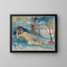 La femme sauvage - Paul Gauguin — indrammet kunstværk på væggen