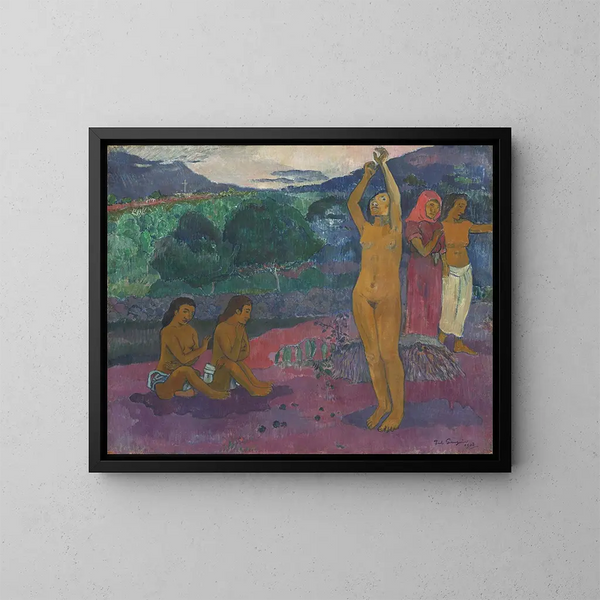 L'Invocation - Paul Gauguin — indrammet kunstværk på væggen