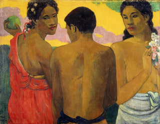Tre Tahitier - Paul Gauguin — visning af kunstværket