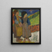 To bretonske kvinder ved havet - Paul Gauguin — indrammet kunstværk på væggen