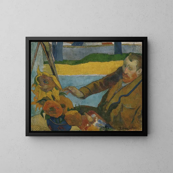 Solsikker - Paul Gauguin — indrammet kunstværk på væggen