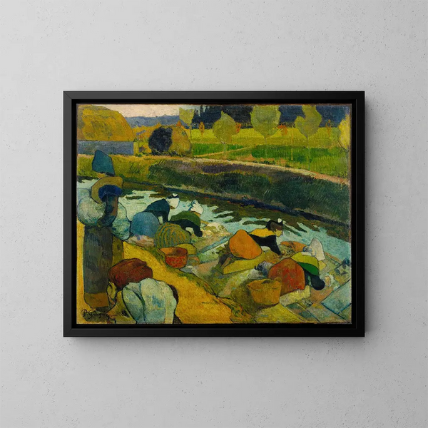 Les laveuses - Paul Gauguin — indrammet kunstværk på væggen