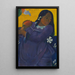 Kvinde med mango - Paul Gauguin — indrammet kunstværk på væggen
