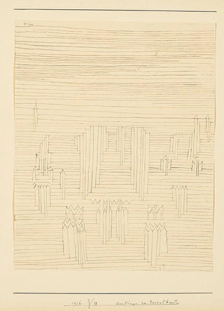 Paul Klee - Anfnge von Sakralbauten Beginnings of sacred buildings.webp