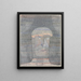 Tête af atlet - Paul Klee — indrammet kunstværk på væggen