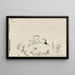Plage animée - Paul Klee — indrammet kunstværk på væggen