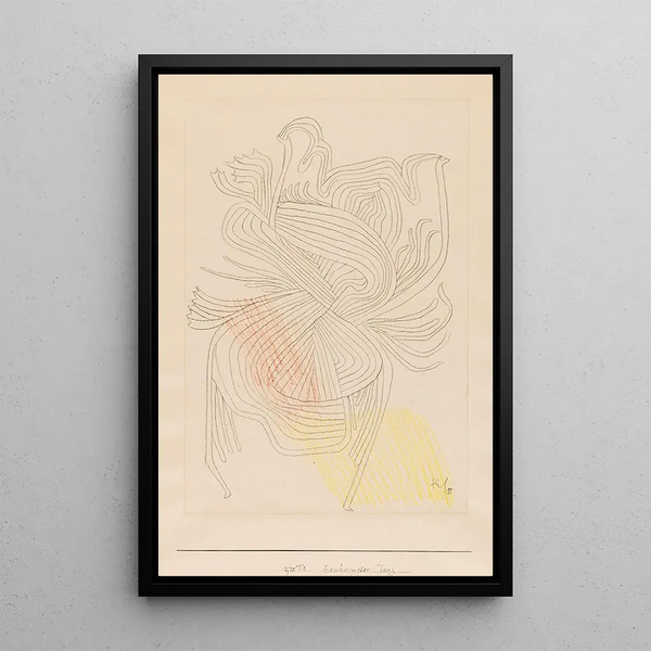 Danse enjouée - Paul Klee — indrammet kunstværk på væggen