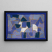 Nuit bleue - Paul Klee — indrammet kunstværk på væggen