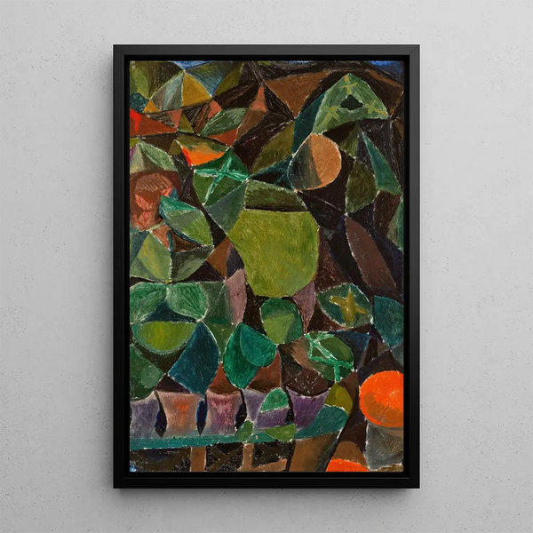 Passerelle fleurie - Paul Klee — indrammet kunstværk på væggen