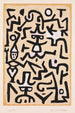 skuespillere - Paul Klee — indrammet kunstværk på væggen